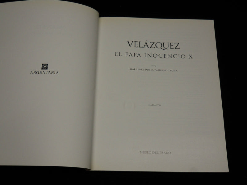 1996 VELAZQUEZ EL PAPA INOCENCIO X SOFTCOVER BOOK - NICE PRINTS - R 727H