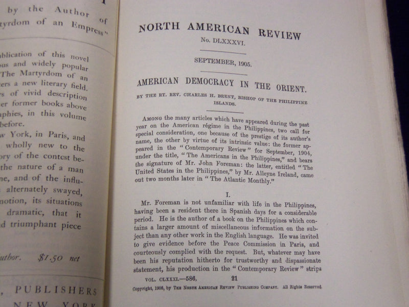 1905 NORTH AMERICAN REVIEW LOT OF 5 ISSUES - GREAT STORIES/ARTICLES - WR 669