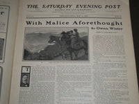 1902 MAY 3 THE SATURDAY EVENING POST MAGAZINE - ILLUSTRATED COVER- SP 1040