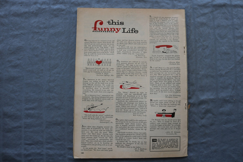 1958 APRIL TRUE MAGAZINE - SPECIAL FISHING ISSUE COVER - SP 4922M