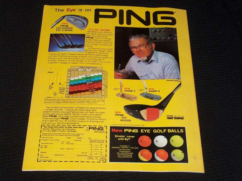 1983 MAY 6 GOLF WORLD MAGAZINE - BEN CRENSHAW FRONT COVER - E 6951