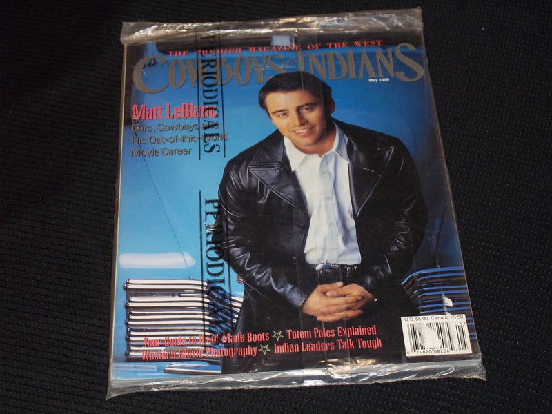 1998 MAY COWBOYS & INDIANS MAGAZINE - MATT LEBLANC FRONT COVER - E 12210