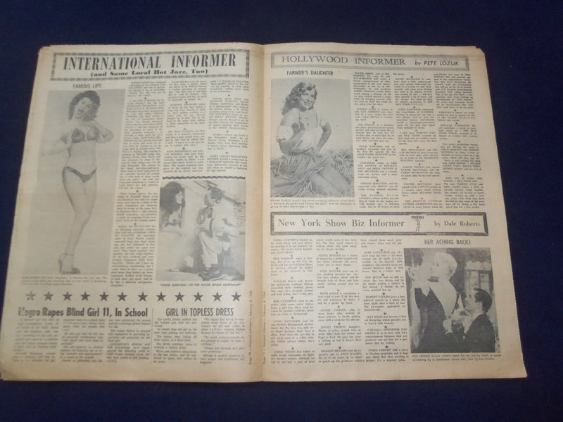 1966 FEB 6 NATIONAL INFORMER NEWSPAPER - NEW WAY TO BEAT A HANGOVER - NP 6916