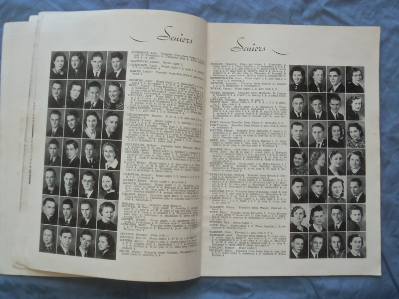 1939 PEND D'OREILLE POLSON HIGH SCHOOL YEARBOOK - POLSON, MONTANA - YB 3382