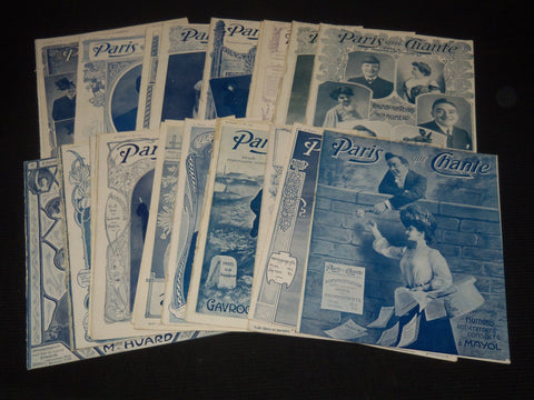 1906 PARIS QUI CHANTE REVUE ILLUSTREE MAGAZINE LOT OF 29 ISSUES - O 3442A