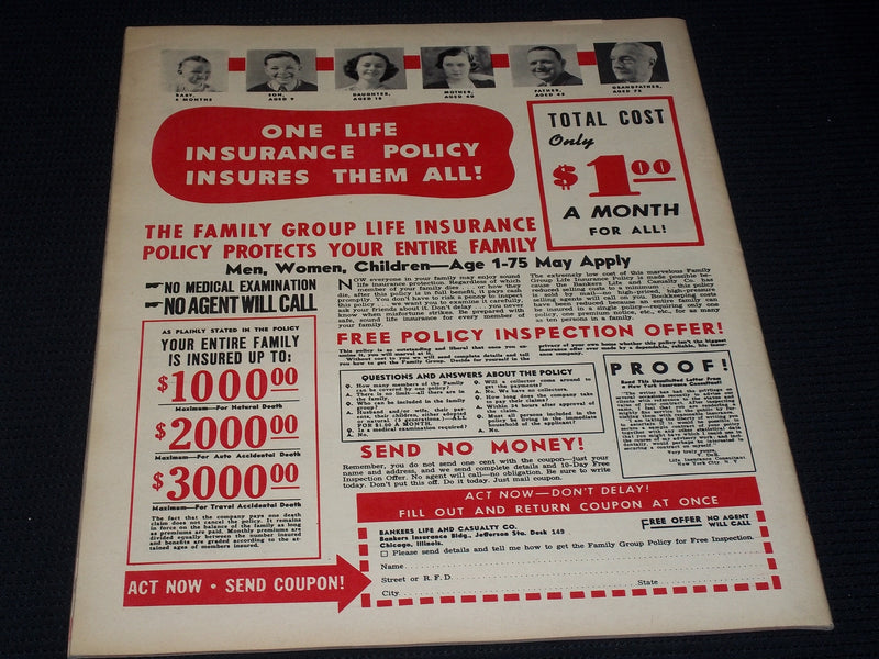 1941 APRIL PEEK MAGAZINE - VERY NICE FRONT COVER - E 5069