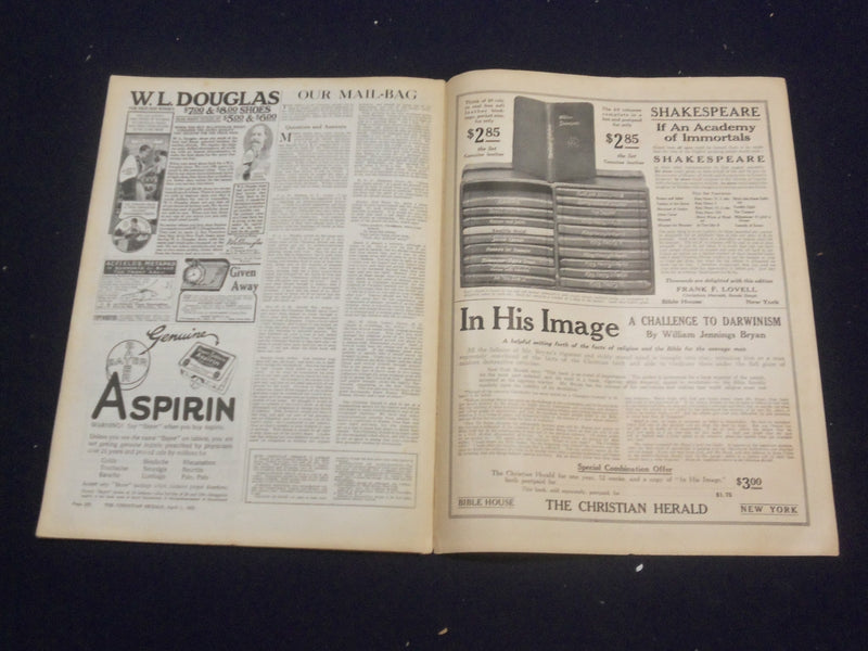 1922 APRIL 1 CHRISTIAN HERALD MAGAZINE- ICE-CREAM SANDWICH MAN OF JAPAN- ST 6596