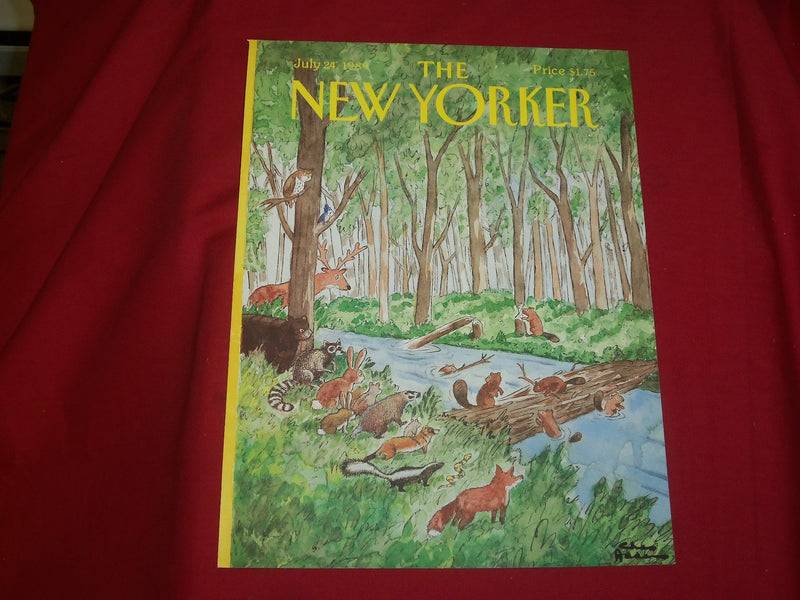 1989 JULY 24 NEW YORKER MAGAZINE FRONT COVER ONLY - GREAT ART FOR FRAMING
