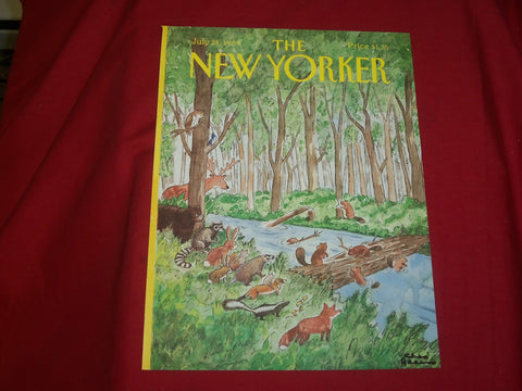 1989 JULY 24 NEW YORKER MAGAZINE FRONT COVER ONLY - GREAT ART FOR FRAMING