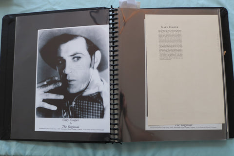 GARY COOPER SCRAPBOOK - E 26483