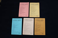 1973 CATHOLIC QUOTE MONTHLY MAGAZINE - LOT OF 5 - O 3632