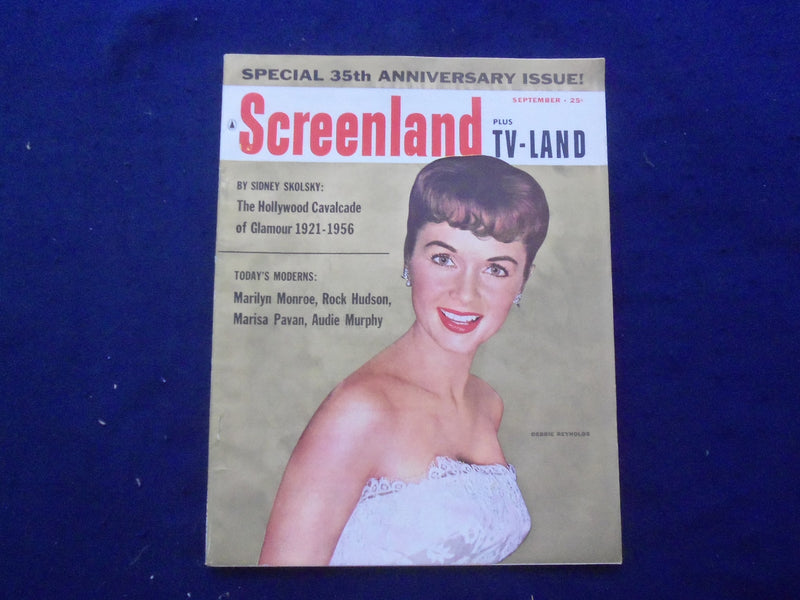 1956 SEPTEMBER SCREELAND PLUS TV-LAND MAGAZINE - DEBBIE REYNOLDS COVER- SP 4780Y