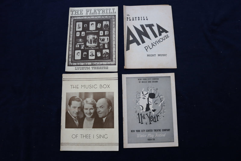 1930'S-1950'S PLAYBILL & PLAYGOER PROGRAMS - LOT OF 38 - O 3320