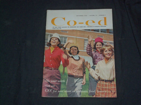 1964 SEPTEMBER CO-ED MAGAZINE - NEW IDEAS IN FASHION, FOOD, BEAUTY - CW 512