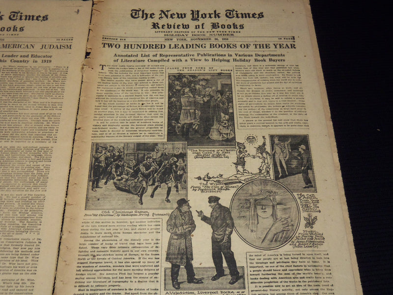 1916 NEW YORK TIMES NEWSPAPER BOOK REVIEW SECTIONS LOT OF 30 ISSUES - O 3221D