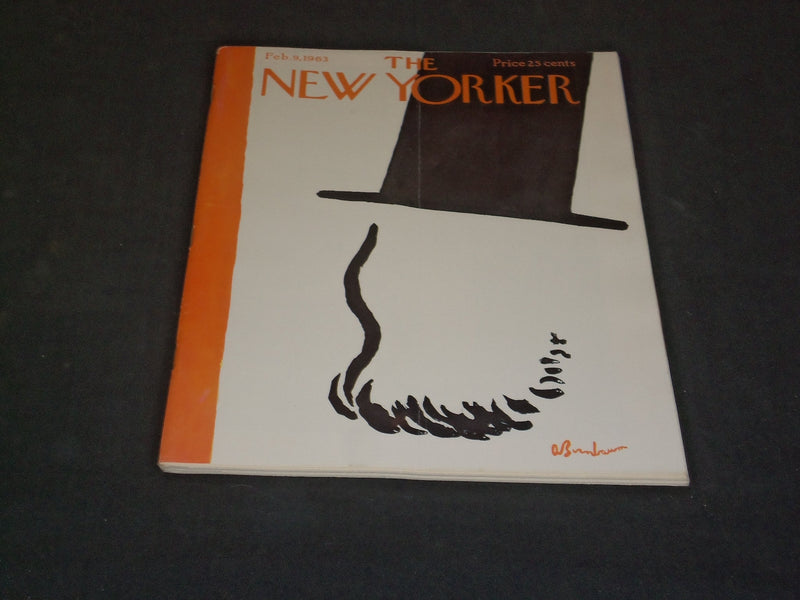1963 FEBRUARY 9 THE NEW YORKER MAGAZINE - ILLUSTRATED COVER - NY 812