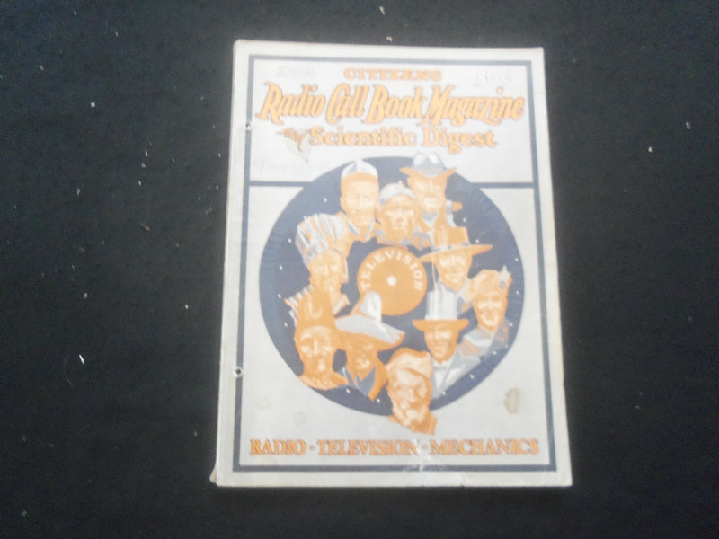 1928 NOVEMBER CITIZENS RADIO CALL BOOK MAGAZINE AND SCIENTIFIC DIGEST - B 432J