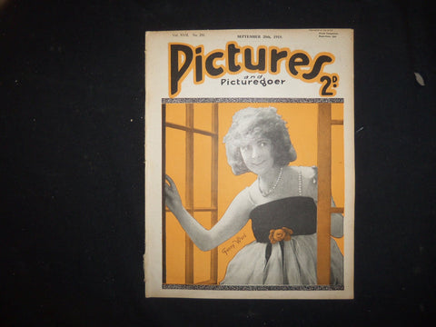 1919 SEPTEMBER 20 PICTURES AND PICTUREGOER MAGAZINE - FANNY WARD - ST 3418