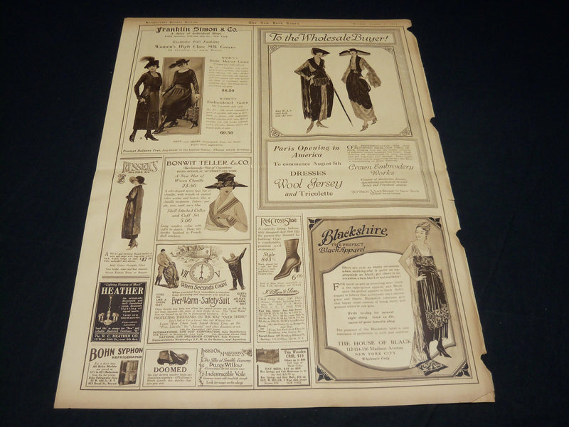 1918 AUGUST 4 NEW YORK TIMES PICTURE SECTION - DR. STEPHENS WEISS - NT 8810