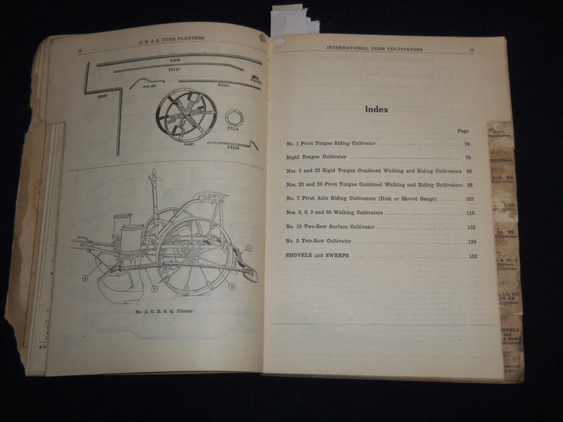 1925 INTERNATIONAL HARVESTER CATALOG AND PRICE LIST FOR REPAIR PARTS - J 8588