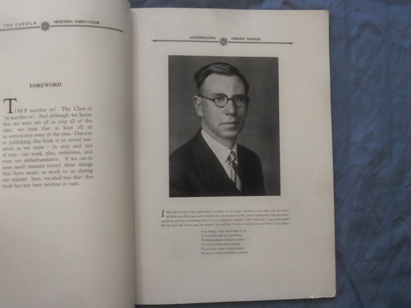 1934 THE CUPOLA MOORESTOWN FRIENDS' SCHOOL YEARBOOK - MOORESTOWN, NJ - YB 3383