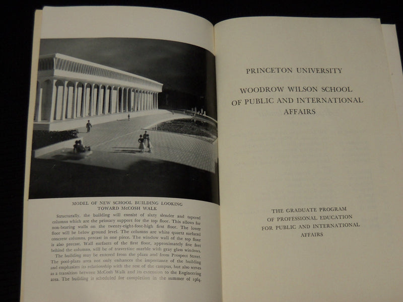 1962-1967 PRINCETON UNIVERSITY GRADUATE PROGRAM DIRECTORIES LOT OF 5 - J 9905