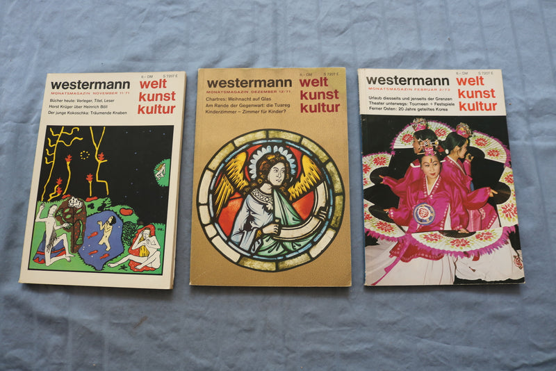 1971-1973 WESTERMANN MONATSMAGAZIN MAGAZINE - LOT OF 20 - GERMAN TEXT - O 3339
