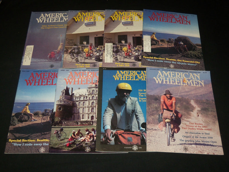 1981-1983 AMERICAN WHEELMAN MAGAZINE LOT OF 81 ISSUES - NICE COVERS - O 3225