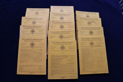1979-1985 THE AMERICAN MINERALOGIST JOURNAL - LOT OF 13 - O 3378