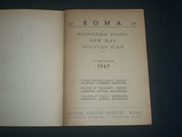 1947 NUO VISSIMA PIANTA MAPA DE ROMA BOOK WITH FOLD OUT MAP - J 3962