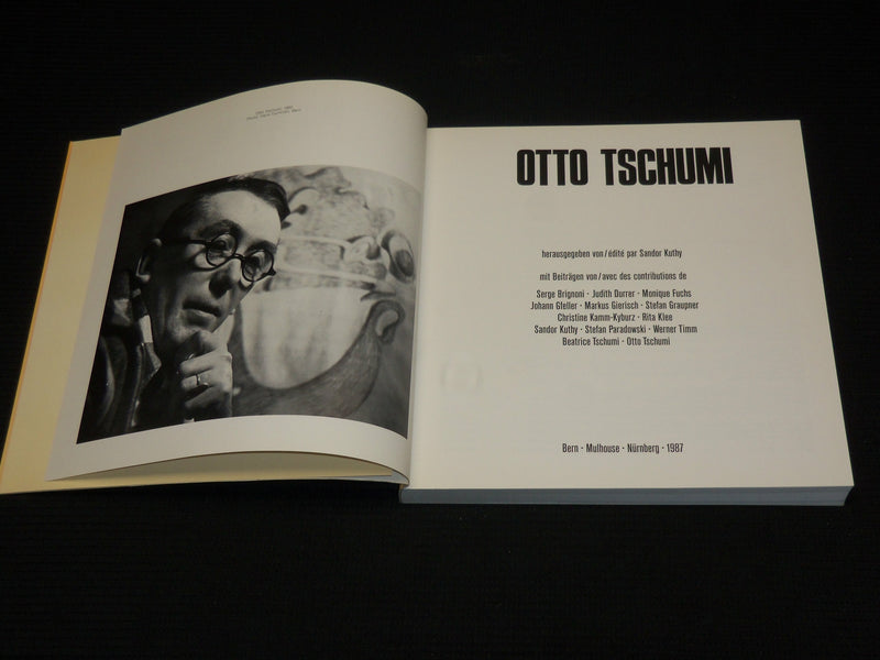 1987 OTTO TSCHUMI SOFTCOVER BOOK BY SANDOR KUTHY - NICE PRINTS - R 730W