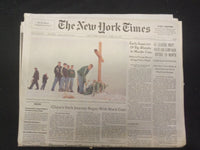 1999 APR 25 NEW YORK TIMES NEWSPAPER -NATO AIR CAMPAIGN ENTERS MONTH 2 - NP 7014