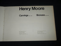 1970 HENRY MOORE CARVINGS & BRONZES BOOK - NICE PHOTOS - KD 5268