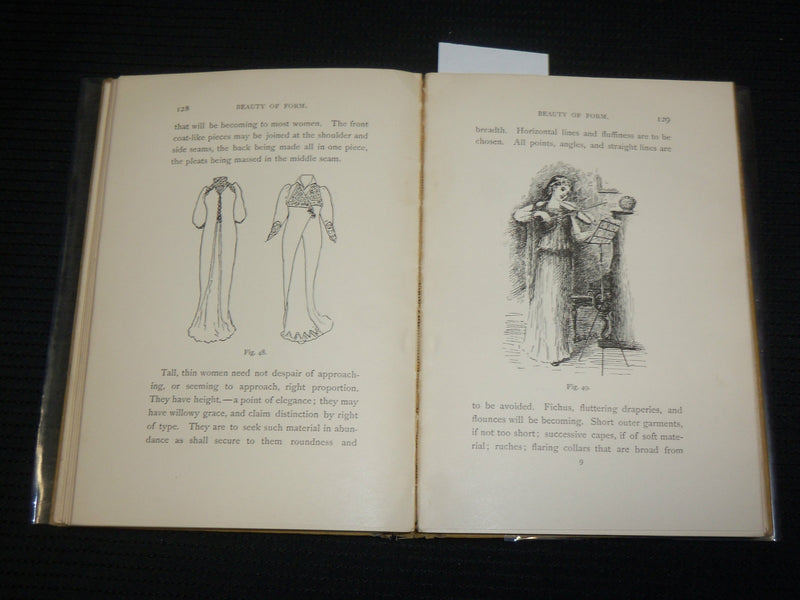 1894 BEAUTY OF FORM AND GRACE OF VESTURE HARDCOVER BOOK - FRANCES STEELE- J 7030