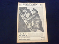 198 FEB 23 NEW YORK SUNDAY NEWS NEWSPAPER - FIREMAN RESCUES BOY & DOG - NP 6768