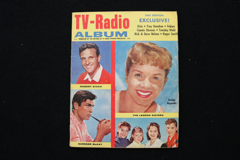 1961 TV-RADIO ANNUAL MAGAZINE - DEBBIE REYNOLDS & ROBERT STACK COVER - E 24247