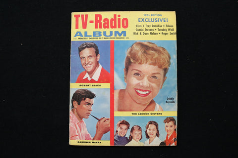 1961 TV-RADIO ANNUAL MAGAZINE - DEBBIE REYNOLDS & ROBERT STACK COVER - E 24247