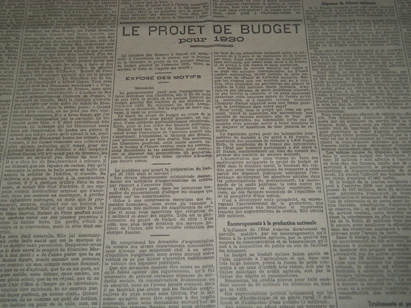 1929 APRIL-JUNE LE TEMPS FRENCH NEWSPAPER BOUND VOLUME - VB 17