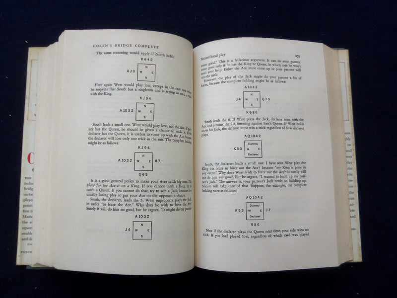 1964 GOREN'S BRIDGE COMPLETE HARDCOVER BOOK BY CHARLES H. GOREN - KD 8607