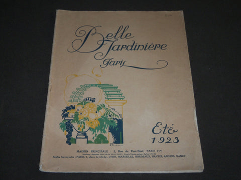 1923 SUMMER BELLE JARDINIERE PARIS FASHION FRENCH CATALOGUE - GARDERNER- FR 1051