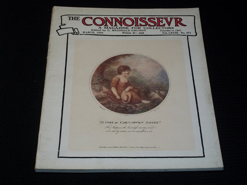 1924 MARCH CONNOISSEUR MAGAZINE - CARNARVON SHIRE FRONT COVER - E 5393