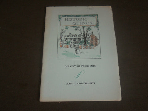 1960 HISTORICAL QUINCY CITY OF PRESIDENTS SOFTCOVER BOOK - J 7108