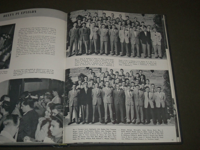 1949 THE BELLE AIR UNIVERSITY OF VILLANOVA YEARBOOK - GREAT PHOTOS - YB 1291