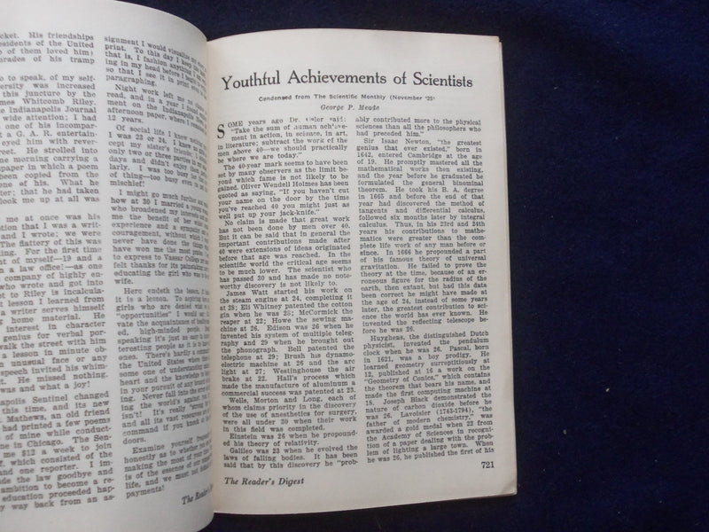 1926 MARCH THE READER'S DIGEST SOFTCOVER BOOK - NUMBER 47 - J 8425