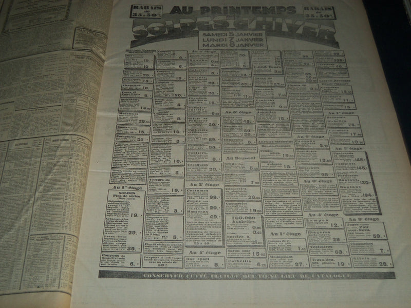 1929 JANUARY-MARCH LE TEMPS FRENCH NEWSPAPER BOUND VOLUME - VB 18