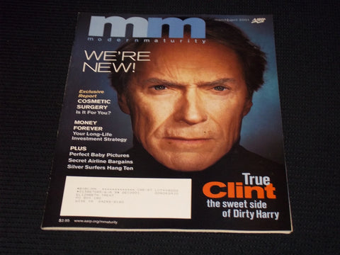 2001 APRIL MODERN MATURITY MAGAZINE - CLINT EASTWOOD FRONT COVER - E 17141