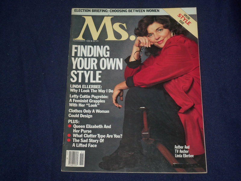1986 NOVEMBER MS. MAGAZINE - LINDA ELLERBEE - ST 6041