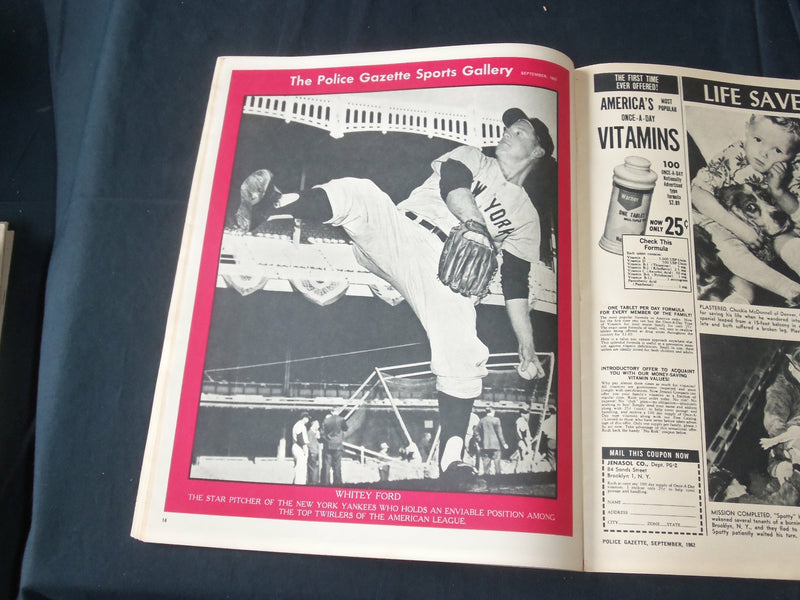 1962 SEP THE NATIONAL POLICE GAZETTE MAGAZINE-LIZ TAYLOR -RICHARD BURTON- B 5716