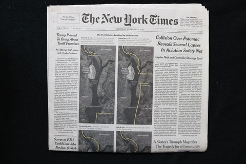 2025 FEBRUARY 1 NEW YORK TIMES - COLLISION OVER POTOMAC REVEALS SEVERAL LAPSES