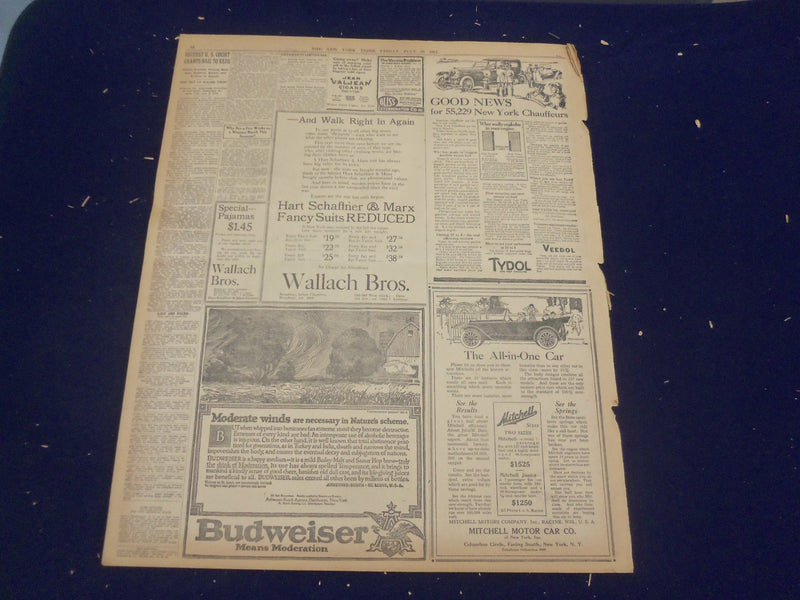 1917 JULY 20 NEW YORK TIMES - DRAFT DRAWING PLAN IS CHANGED - NT 9318